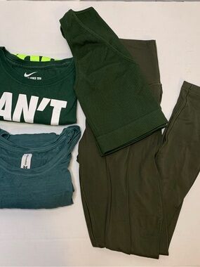Dark Green Tones Athletic Bundles